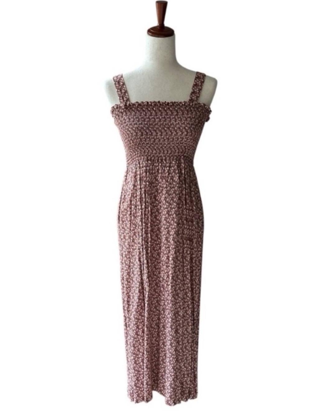Loft ditsy floral print maxi dress